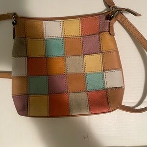 Fossil patchwork Crossbody Bag